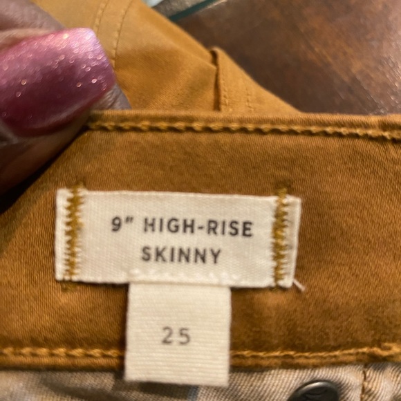 Madewell Tan 9” High Rise Skinny Pants - Picture 10 of 12